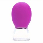 Ventuza de masaj VTZ001 facial din silicon Violet